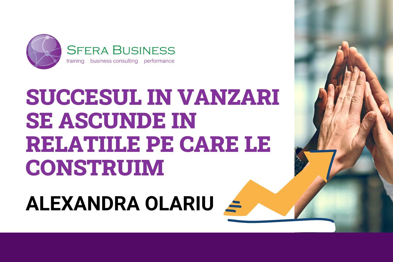 Interviu cu alexandra olariu ARTICLE VANZARI SUCCES